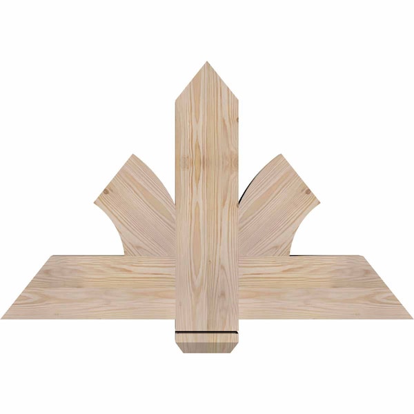Ekena Millwork Redmond Smooth Timber Gable Bracket, Douglas Fir, 36"W x 23"H x 3 1/2"D x 5 1/2"F, 15/12 Pitch GBW036X23X0406RED00SDF - main